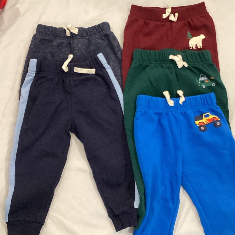The Children's Place Kids Jogger Pants Set - Navy, Maroon, Green, Blue